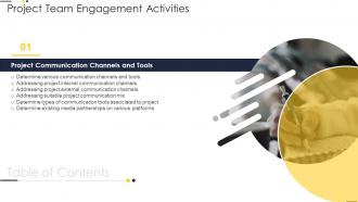 Project Team Engagement Activities Ppt Slides Background Designs