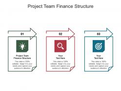 Project team finance structure ppt powerpoint presentation infographic template demonstration cpb