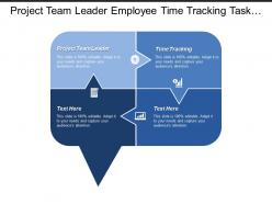Project team leader employee time tracking task management