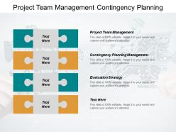 Project team management contingency planning management evaluation strategy cpb