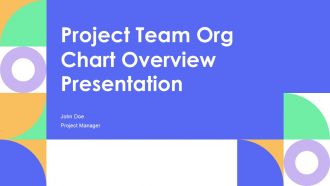 Project Team Org Chart PPT Mockup AT