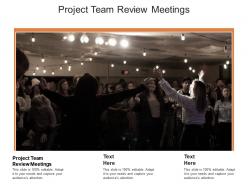 Project team review meetings ppt powerpoint presentation show gallery cpb