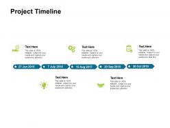 Project timeline 2015 to 2019 ppt powerpoint presentation summary files