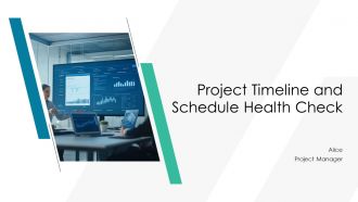 Project Timeline And Schedule Health Check PPT Mockup AT