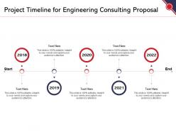 Project timeline for engineering consulting proposal ppt powerpoint presentation show