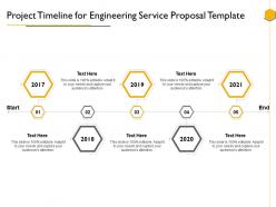 Project Timeline For Engineering Service Proposal Template Ppt Powerpoint Presentation Shapes