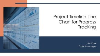 Project Timeline Line Chart For Progress Tracking PPT Information AT