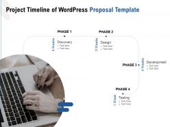 Project Timeline Of WordPress Proposal Template Ppt Powerpoint Presentation Professional