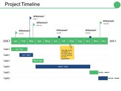 Project timeline ppt icon visual aids