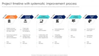 Project Timeline With Systematic Improvement Process