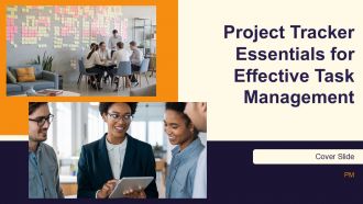 Project Tracker Essentials For Effective Task Management PPT Template AT Project Tracker Essentials For Effective Task Management PPT Template AT
