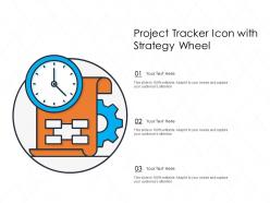 Project tracker icon with strategy wheel