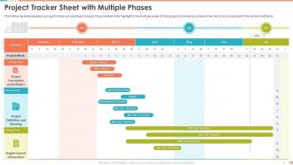 Project Tracker Sheet With Multiple Phases Project Management Bundle