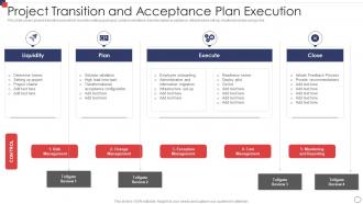 Project Transition And Acceptance Plan Execution