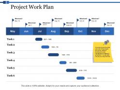 Project work plan ppt powerpoint presentation styles vector