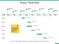 Project work plan ppt professional slide download