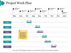 Project work plan ppt show background designs