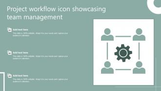 Project Workflow Icon Showcasing Team Management