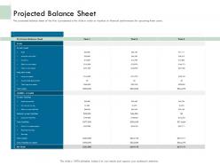 Projected Balance Sheet Capital Ppt Powerpoint Presentation File Show