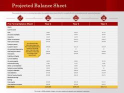 Projected balance sheet subtotal current ppt powerpoint presentation layouts backgrounds