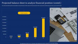 Projected Balance Sheet To Analyze Financial Costume Jewelry Business Plan BP SS Interactive Content Ready