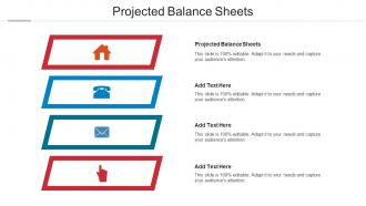 Projected Balance Sheets Ppt Powerpoint Presentation Professional Styles Cpb