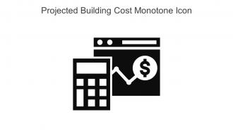 Projected Building Cost Monotone Icon In Powerpoint Pptx Png And Editable Eps Format