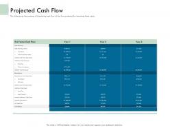 Projected Cash Flow Operations Ppt Powerpoint Presentation Icon Clipart