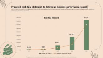 Projected Cash Flow Statement To Determine Business Beauty Spa Business Plan BP SS Pre designed Image