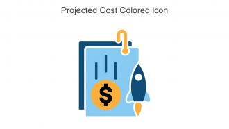 Projected Cost Colored Icon In Powerpoint Pptx Png And Editable Eps Format