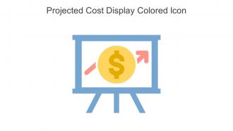 Projected Cost Display Colored Icon In Powerpoint Pptx Png And Editable Eps Format