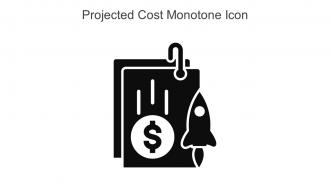 Projected Cost Monotone Icon In Powerpoint Pptx Png And Editable Eps Format
