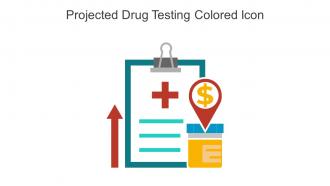 Projected Drug Testing Colored Icon In Powerpoint Pptx Png And Editable Eps Format