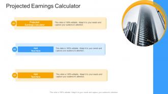 Projected Earnings Calculator In Powerpoint And Google Slides Cpb