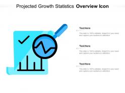 Projected growth statistics overview icon