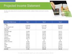 Projected Income Statement Miscellaneous Ppt Powerpoint Presentation Design Templates