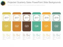 Projected quarterly sales powerpoint slide backgrounds