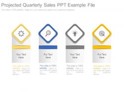 Projected Quarterly Sales Ppt Example File