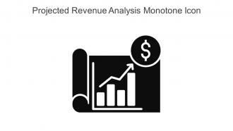 Projected Revenue Analysis Monotone Icon In Powerpoint Pptx Png And Editable Eps Format