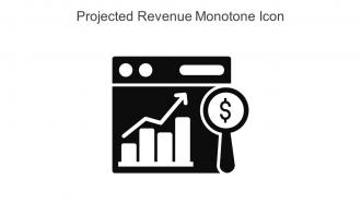 Projected Revenue Monotone Icon In Powerpoint Pptx Png And Editable Eps Format