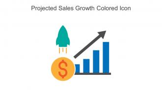 Projected Sales Growth Colored Icon In Powerpoint Pptx Png And Editable Eps Format