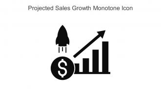 Projected Sales Growth Monotone Icon In Powerpoint Pptx Png And Editable Eps Format
