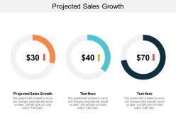 Projected sales growth ppt powerpoint presentation infographic template show cpb