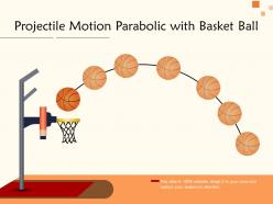 Projectile motion parabolic with basket ball