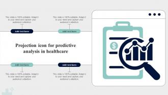 Projection Icon For Predictive Analysis In Healthcare