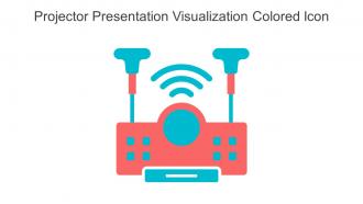 Projector Presentation Visualization Colored Icon In Powerpoint Pptx Png And Editable Eps Format
