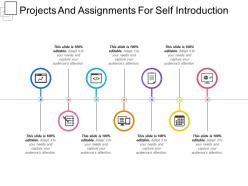 Projects and assignments for self introduction presentation visual aids