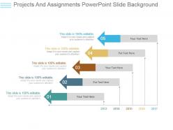 Projects and assignments powerpoint slide background