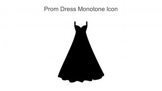 Prom Dress Monotone Icon In Powerpoint Pptx Png And Editable Eps Format
