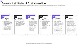Prominent Attributes Of Synthesia Ai Tool Splendid 10 Generative Ai Tools AI SS V